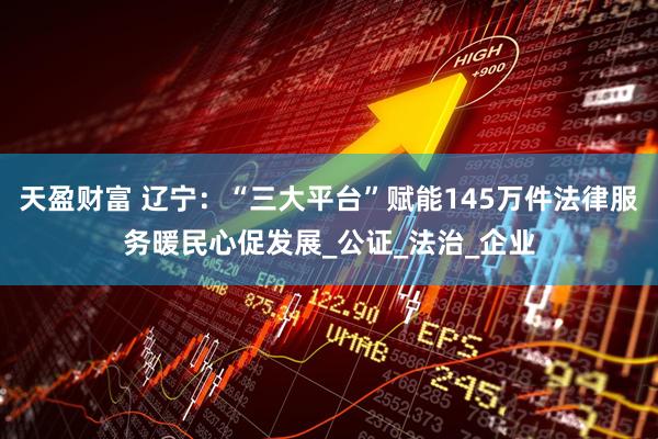 天盈财富 辽宁：“三大平台”赋能145万件法律服务暖民心促发展_公证_法治_企业